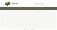 Desktop Screenshot of policyintegrity.org