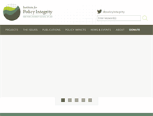Tablet Screenshot of policyintegrity.org